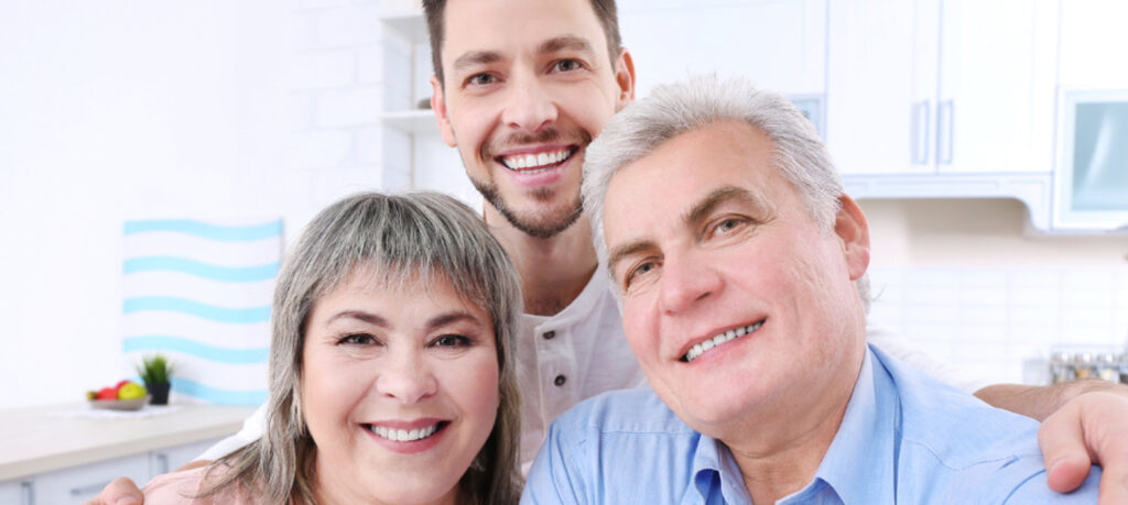 Dentist with patients after Dental implants treatment in Perth